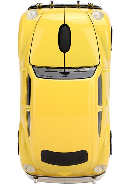 Creative Beetle Araba Şekilli 2.4g 1200DPI Kablosuz Fare Ergonomik Fare Windows/mac Os Için Sarı (Yurt Dışından)