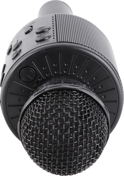 Kablosuz Bluetooth Mikrofon Taşınabilir 4'ü 1 Arada Çok Işlevli Gürültü Azaltma Karaoke Mikrofonu Ev Ktv Parti Araba Siyah (Yurt Dışından)
