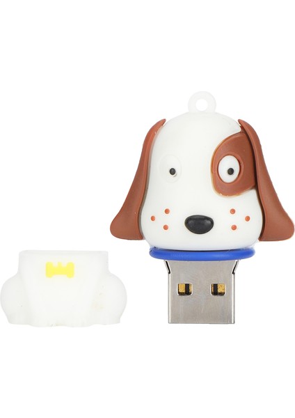 USB Flash Sürücü Sevimli Karikatür Siyah Beyaz Noktalar Yüz Köpek Şekli Taşınabilir Depolama Bellek Çubuğu 16GB (Yurt Dışından) fiyatları