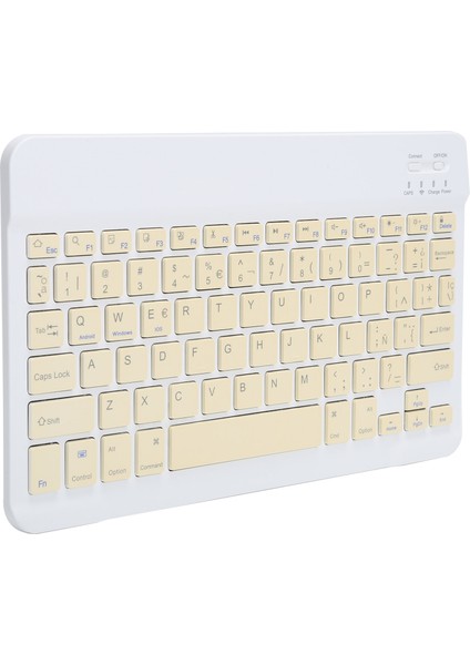 Taşınabilir Mini Kablosuz Bluetooth Klavye Ispanyolca Ipad/samsung/xiaomi/huawei Tablet Pc Içinsarı (Yurt Dışından)