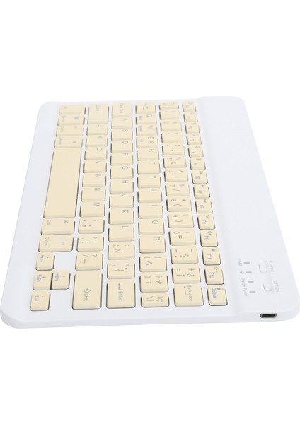 Taşınabilir Mini Kablosuz Bluetooth Klavye Ispanyolca Ipad/samsung/xiaomi/huawei Tablet Pc Içinsarı (Yurt Dışından)