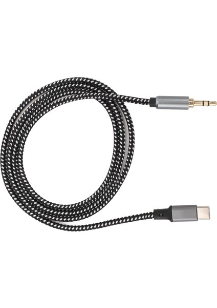 1m Tip C - 3,5 mm Ses Aux Jak Kablosu USB C - 3,5 mm Kablo Koşu Sürüş Seyahatler Için (Yurt Dışından)