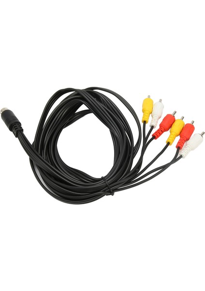 Mini Dın - 6 Rca Kablo 9 Pin Net Sinyal Sabit Ses Video Kompozit Tel Dijital Video Kamera Tv Av Alıcısı Için (Yurt Dışından)