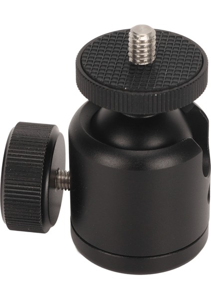 Mini Küresel Kafa 1/4in Vida 3/8in Diş 360 Derece Dönebilen Alüminyum Alaşımlı Kamera Sıcak Ayakkabı Montajı Tripod Monopod Için (Yurt Dışından)