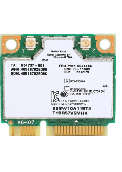 Intel 7260 Bn 802.11BGN 04W3815 Mini Pcı-E Wifi Kart Modülü Lenovo Y510P Y410P Y430P Için (Yurt Dışından)