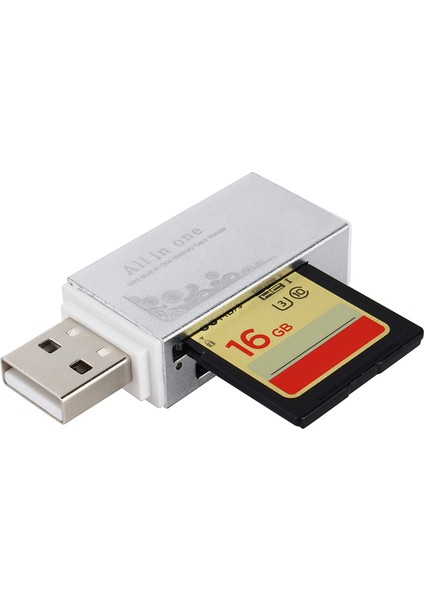 Akıllı Kart Okuyucu Çoklu Bellek Kartı Okuyucu Memory Stick Pro Duo Micro Sd Tf M2 Mmc Sdhc Için (Yurt Dışından)