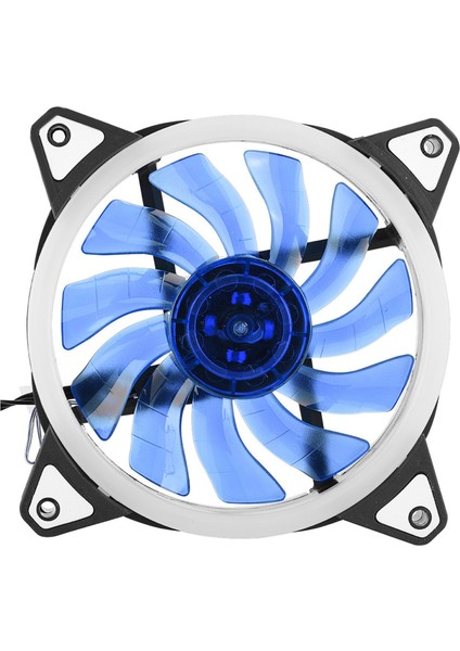 12CM 120MM Ultra Sessiz 3pin 4pin Pc Cpu Kasa Soğutucu Soğutma Fanı 2 LED Halka (Mavi) (Yurt Dışından) indirimleri