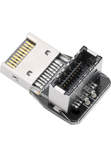 Ön Tip Adaptör Başlığı Pc Anakart Usb3.1 10G 90 Derece Direksiyon Dirseği Dönüştürücü PH74A (Yurt Dışından)