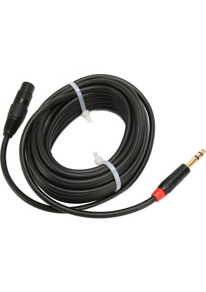 Mikrofon Kablosu 8m Xlr Dişi - 6.35MM Trs Dengeli Sinyal Bağlantı Kablosu Elektrik Gitar Için Mikrofon Kablosu (Yurt Dışından)