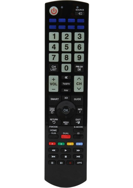 Evrensel Tv Uzaktan Kumandası Ergonomik Hafif Hassas Düğmeler Uzun Iletim Mesafeli Televizyon Uzaktan Kumandası (Yurt Dışından)