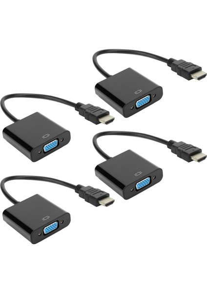 4 Adet HDMI - VGA Hat Adaptörü Kablosu Dizüstü Bilgisayar DVD PS3/X360 Kutusu 1080P Video Hdtv (Yurt Dışından) fiyatları