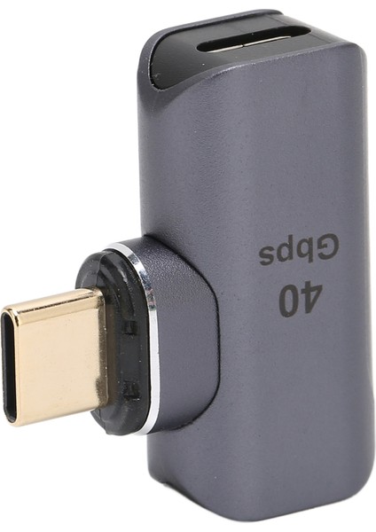 Manyetik USB C Adaptörü 100W Hızlı Şarj 40GBPS 8k Tak ve Çalıştır USB C'den C'ye Dik Açı Manyetik Adaptör (Yurt Dışından) fiyatları
