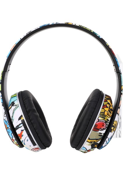 Kablosuz Bluetooth Kulaklık Çok Işlevli Gürültü Azaltma Derin Bas Yenilikçi Grafiti Tasarım Bluetooth Kulaklıklar (Yurt Dışından) fiyatları