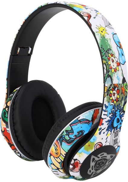 Kablosuz Bluetooth Kulaklık Çok Işlevli Gürültü Azaltma Derin Bas Yenilikçi Grafiti Tasarım Bluetooth Kulaklıklar (Yurt Dışından) indirimleri