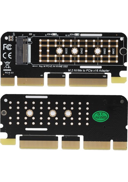 M.2 Ngff Ssd'den Pcı‑e 3.0 X16 Yüksek Hızlı SSD Sabit Disk Adaptörü Genişletme Yükseltici Kartı (Yurt Dışından)