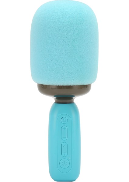 El Tipi Karaoke Mikrofonu Rgb Işık Destekli Hafıza Kartı Taşınabilir Kablosuz Bluetooth Şarkı Söyleme Mikrofonu Çocuklar Yetişkinler Için Mavi (Yurt Dışından)