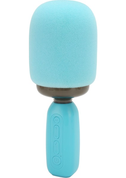 El Tipi Karaoke Mikrofonu Rgb Işık Destekli Hafıza Kartı Taşınabilir Kablosuz Bluetooth Şarkı Söyleme Mikrofonu Çocuklar Yetişkinler Için Mavi (Yurt Dışından)