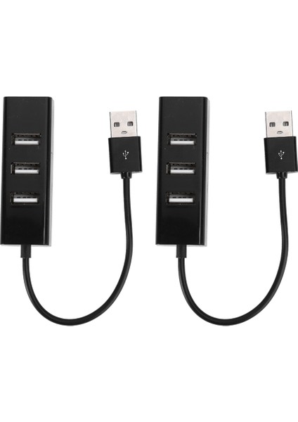 2 Adet 1 Ila 4 Hub Usb2.0 4 Port Siyah Masaüstü Bilgisayar Dizüstü Mobil Sabit Sürücüler Için (4usb Arayüzüsiyah) (Yurt Dışından)