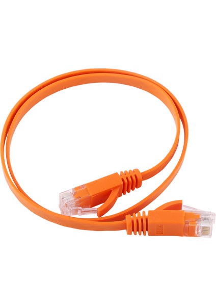 RJ45 Cat6 Ethernet Ağ Düz Lan Kablosu Utp Yama Yönlendirici Kabloları 1000M Turuncu 0,5 Metre (Yurt Dışından)
