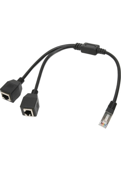 RJ45 Ethernet Ayırıcı Kablo 1 Erkek 2 Dişi Portlu Kararlı Hızlı Iletim Cat5 RJ45 Ayırıcı Kablo Yönlendirici Modem Için (Yurt Dışından) modelleri
