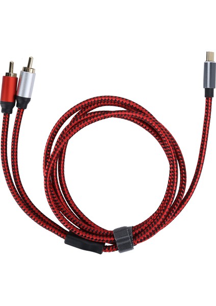 Altın Kaplama Tipc Erkek - 2rca Erkek Ses Kablosu Cep Telefonu Tablet Dizüstü Bilgisayar Için (1,5 M) (Yurt Dışından)