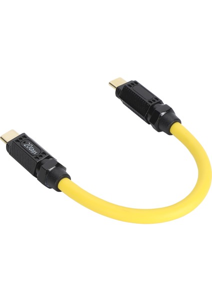 Tip C Uzatma Kablosu Pd3.1 Desteği 140W Hızlı Şarj 20GBPS Yüksek Hızlı Hd 8k 60Hz Tip C'den Tip C'ye Veri Kablosu Erkekten Erkeğe, 0,2 M/0,7 Ft Düz Kablo (Yurt Dışından) modelleri