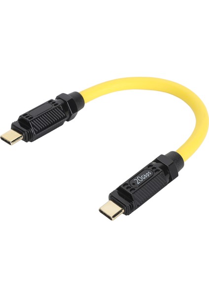 Tip C Uzatma Kablosu Pd3.1 Desteği 140W Hızlı Şarj 20GBPS Yüksek Hızlı Hd 8k 60Hz Tip C'den Tip C'ye Veri Kablosu Erkekten Erkeğe, 0,2 M/0,7 Ft Düz Kablo (Yurt Dışından) fırsatları