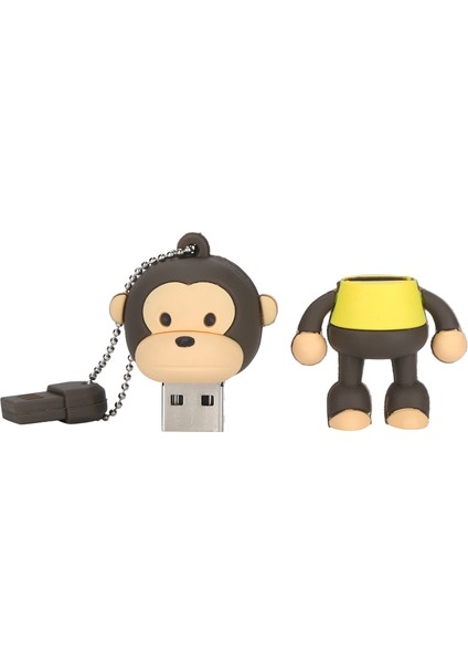USB Flash Sürücü Ilginç Karikatür Maymun Taşınabilir Depolama Bellek Çubuğu Pc Tablet 8gb (Yurt Dışından)