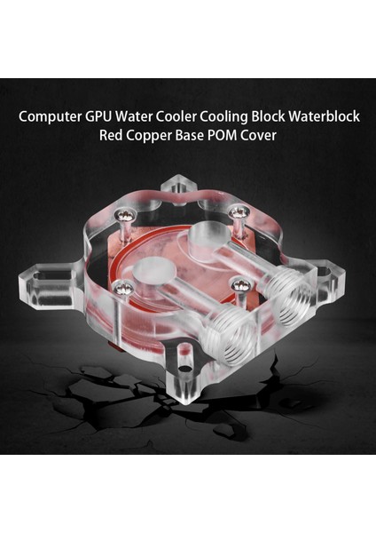 Bilgisayar Gpu Su Soğutucu Soğutma Bloğu Su Bloğu Kırmızı Bakır Taban Pom Kapağı (Yurt Dışından) fiyatları