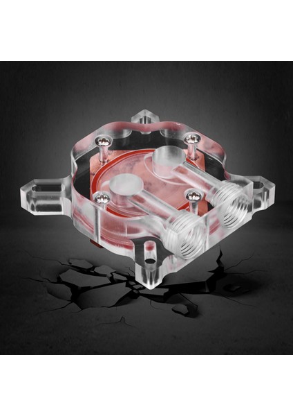 Bilgisayar Gpu Su Soğutucu Soğutma Bloğu Su Bloğu Kırmızı Bakır Taban Pom Kapağı (Yurt Dışından) indirimleri