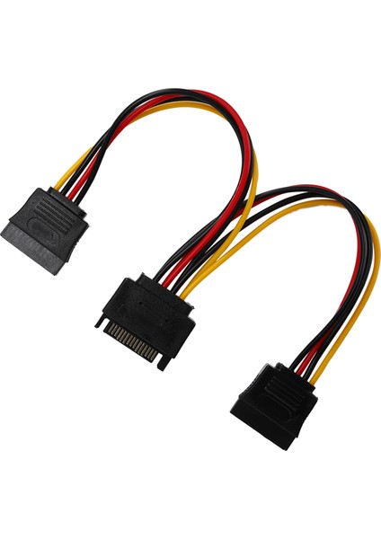Sata Adaptör Kablosu 1'i 2 Arada Bilgisayar Sabit Diski Optik Sürücü Güç Kaynağı Uzatma Hattı (Yurt Dışından)
