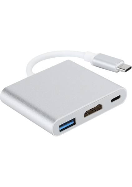 USB 3.1 Hub 3'ü 1 Arada Çok Işlevli Hub - 4K USB 3.0 Adaptörü HDMI Kablosu Os x Için (Yurt Dışından)