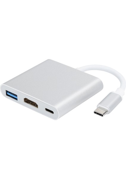 USB 3.1 Hub 3'ü 1 Arada Çok Işlevli Hub - 4K USB 3.0 Adaptörü HDMI Kablosu Os x Için (Yurt Dışından)