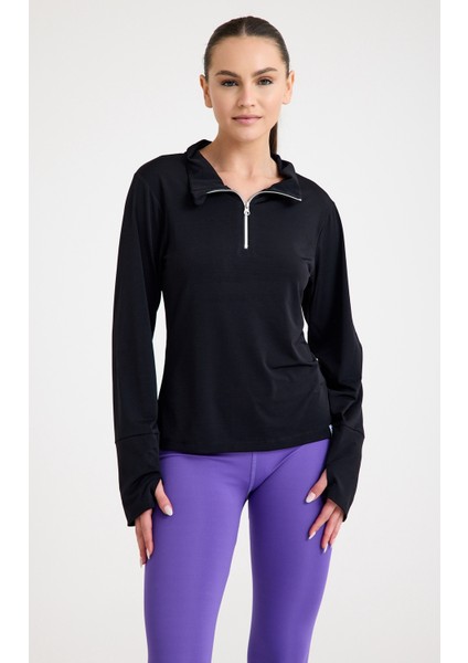 Sprint Track Top Kadın Sweatshirt Siyah