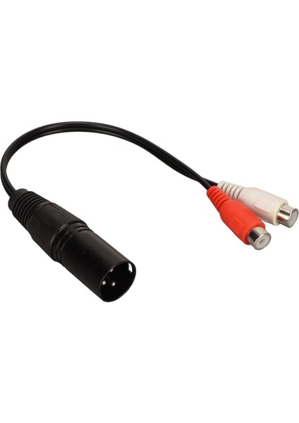 Xlr Erkek - 2 Rca Dişi Y Ayırıcı Kablo 3 Pin 0.6 Feet Gürültü Azaltma Ses Kablosu Adaptörü Mikserler Güç Amplifikatörleri Için (Yurt Dışından) modelleri