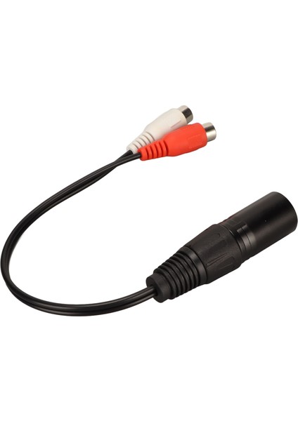 Xlr Erkek - 2 Rca Dişi Y Ayırıcı Kablo 3 Pin 0.6 Feet Gürültü Azaltma Ses Kablosu Adaptörü Mikserler Güç Amplifikatörleri Için (Yurt Dışından) fırsatları