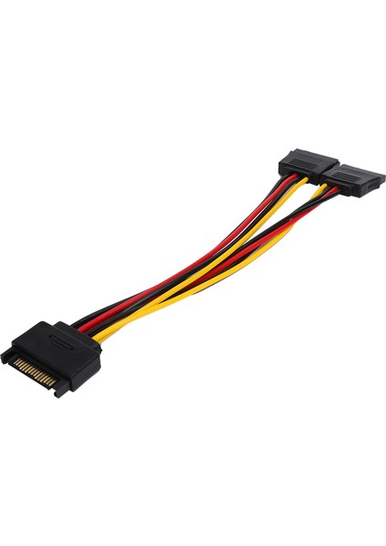 Sata Adaptör Kablosu 1'i 2 Arada Bilgisayar Sabit Diski Optik Sürücü Güç Kaynağı Uzatma Hattı (Yurt Dışından)