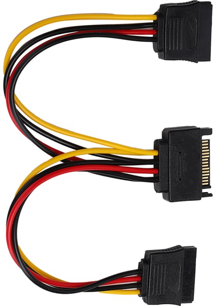 Sata Adaptör Kablosu 1'i 2 Arada Bilgisayar Sabit Diski Optik Sürücü Güç Kaynağı Uzatma Hattı (Yurt Dışından)