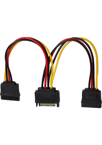 Sata Adaptör Kablosu 1'i 2 Arada Bilgisayar Sabit Diski Optik Sürücü Güç Kaynağı Uzatma Hattı (Yurt Dışından)