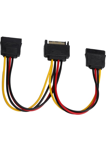 Sata Adaptör Kablosu 1'i 2 Arada Bilgisayar Sabit Diski Optik Sürücü Güç Kaynağı Uzatma Hattı (Yurt Dışından)