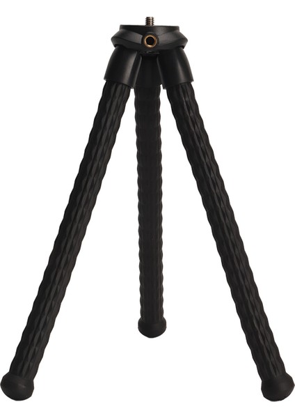 Mini Esnek Tripod Standı 1/4 Inç Vida Taşınabilir Tripod Gizli Telefon Tutucu ile Kamera Telefonu Için Soğuk Ayakkabı Montajı (Yurt Dışından)