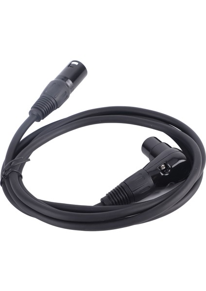 Xlr Mikrofon Uzatma Kablosu Adaptörü 90 Derece Xlr Dişi - Düz Xlr Erkek 3 Pinli Mikrofon Bağlantı Kablosu Hoparlör Kayıt Stüdyosu Için 1m/3.3ft (Yurt Dışından)