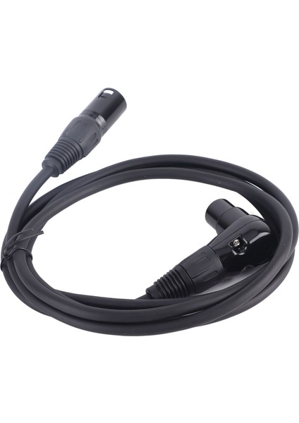 Xlr Mikrofon Uzatma Kablosu Adaptörü 90 Derece Xlr Dişi - Düz Xlr Erkek 3 Pinli Mikrofon Bağlantı Kablosu Hoparlör Kayıt Stüdyosu Için 1m/3.3ft (Yurt Dışından)