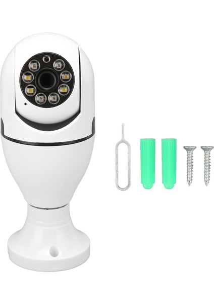 Wifi Ampul 1080P Güvenlik Kamerası Renkli Gece Görüşü Hareket Algılama E27 Ampul Soketine Vida Ev Kamerası (Yurt Dışından)