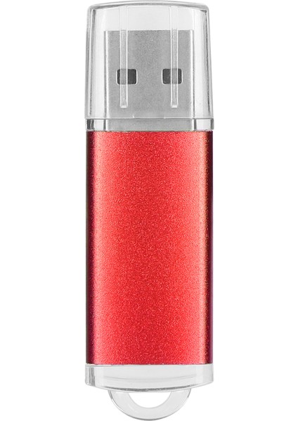 USB Flash Sürücü Şeffaf Kapak Kırmızı Taşınabilir Depolama Bellek Çubuğu Pc Tablet IÇIN64GB (Yurt Dışından)