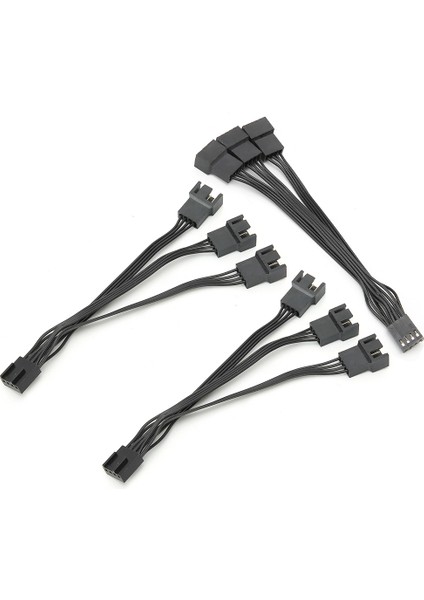 3 Adet Fan Uzatma Kablosu Tel 1 Ila 3 4 Pin Konnektör Ayırıcı Adaptör Güç Dönüştürücü (Yurt Dışından)