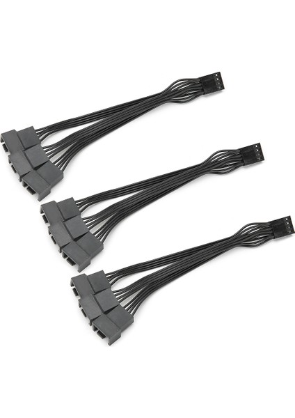 3 Adet Fan Uzatma Kablosu Tel 1 Ila 3 4 Pin Konnektör Ayırıcı Adaptör Güç Dönüştürücü (Yurt Dışından)