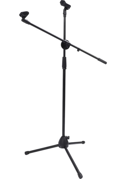 Ayarlanabilir Bom Yüksekliği Mikrofon Standı Üçayak Tabanlı Plastik Çelik Bom Kolu Mikrofon Zemin Standı Şarkı Söyleme Karaoke Sahnesi Için (Yurt Dışından)