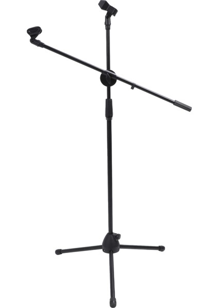 Ayarlanabilir Bom Yüksekliği Mikrofon Standı Üçayak Tabanlı Plastik Çelik Bom Kolu Mikrofon Zemin Standı Şarkı Söyleme Karaoke Sahnesi Için (Yurt Dışından)