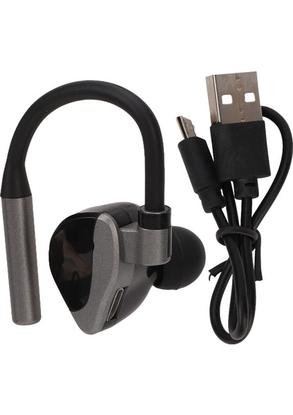 Bluetooth Kulaklık Hifi Stereo Gürültü Azaltma Eller Serbest Hassas Dokunmatik Tek Kulak Kulaklıklar Iş Sporları Için (Yurt Dışından)